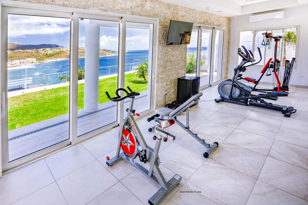 A louer villa 6 chambres Guana Bay Saint Martin_ Salle de sport - 34